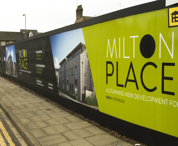 Milton Place Hoarding, Milton Road Cambridge